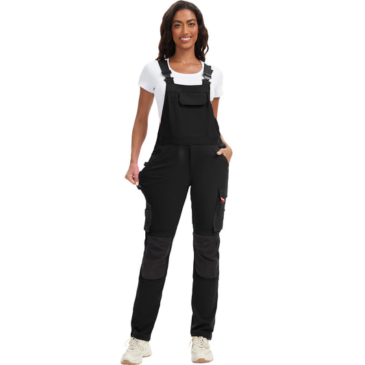 WORK IDEA Damen-Arbeitslatzhose mit guter Dehnbarkeit, vielen Taschen und teilweiser Verwendung von Cordura-Gewebe für erhöhte Abriebfestigkeit, geeignet für Verschiedene Arbeitsumgebungen