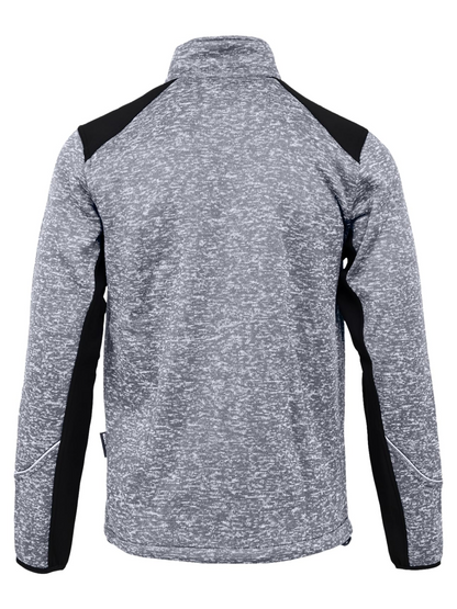 WORK IDEA Men's Knitted Fleece Jacket, Fleece Cardigan, Breathable Outdoor Fleece Jackets for Men, Warm and Lightweight Knitted Fleece Jacket with Zip