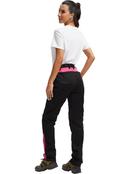 WORK IDEA Women's Work Trousers in Figure-Hugging Fit, Elastic and Lightweight, with Multiple Functional Pockets