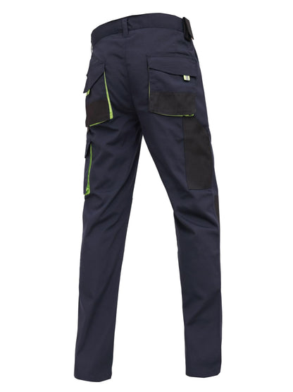 WORK IDEA Mens Work Trousers Oxford Knee Pockets Heavy Duty Canvas