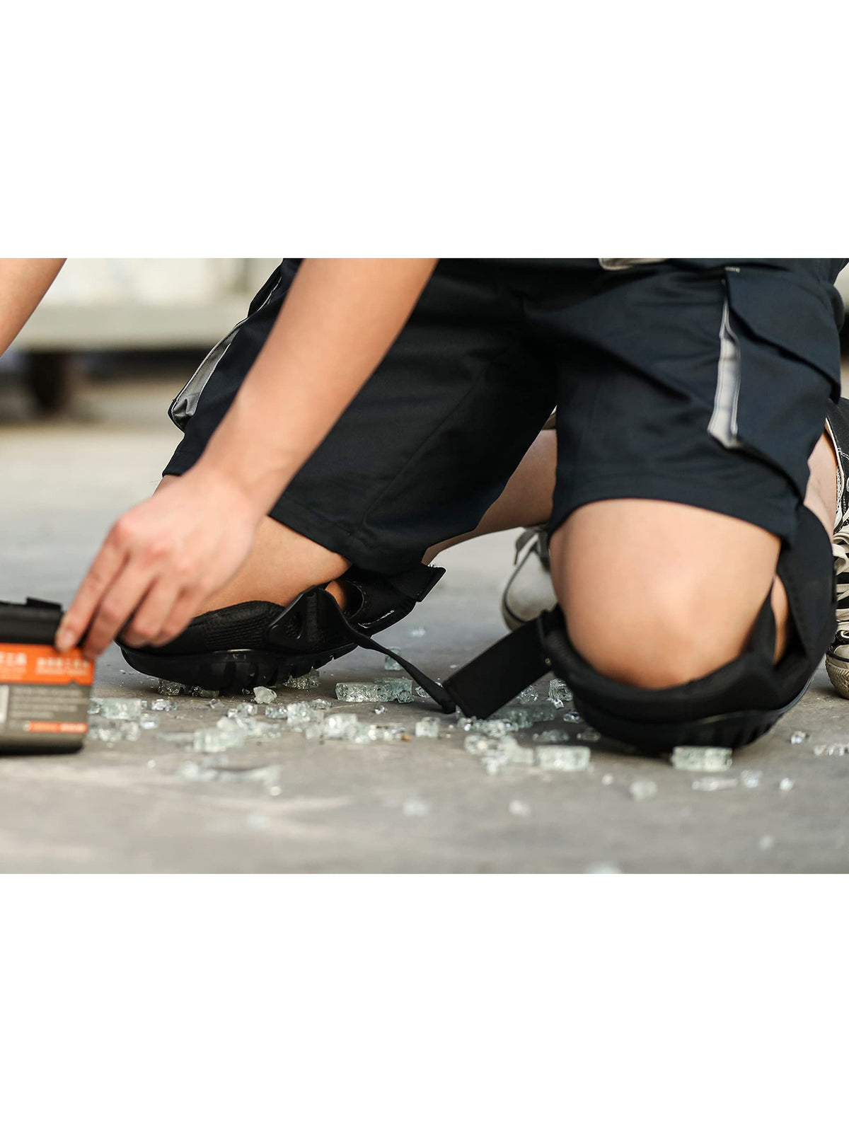 WORK IDEA - Professional gel knee pads for work, knee protection with premium foam, durable and highly elastic straps for quick closure