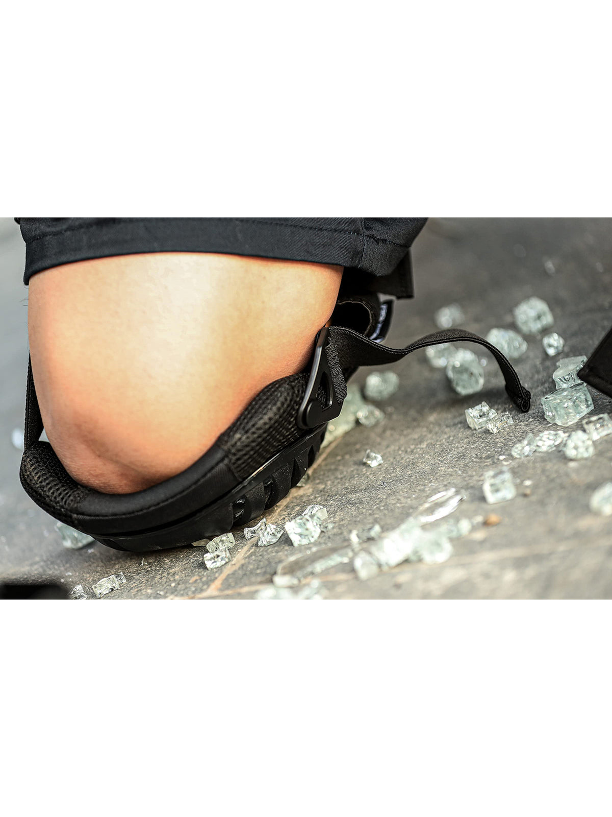 WORK IDEA - Professional gel knee pads for work, knee protection with premium foam, durable and highly elastic straps for quick closure