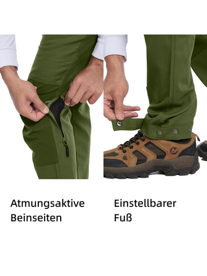 WORK IDEA Women's Hiking Trousers, Stretch Slim Fit, Water Resistant, for Outdoor Activities