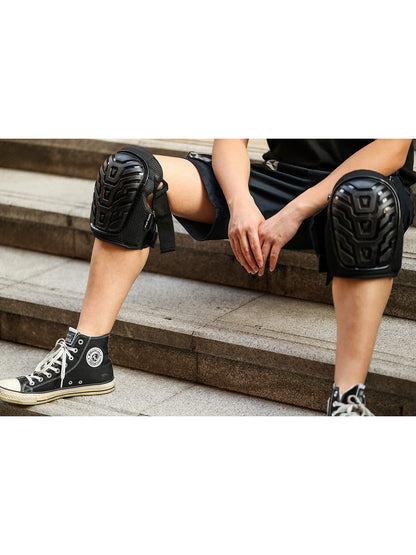 WORK IDEA - Professional gel knee pads for work, knee protection with premium foam, durable and highly elastic straps for quick closure