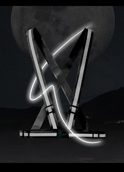 WORK IDEA Pack of 2 High Visibility Vest, Reflective Vest Certificate, Adjustable Vest for Cycling, Running, Hiking or Outdoor Use