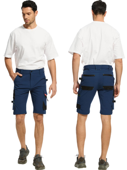 WORK IDEA Men's Slim Fit Stretch Work Shorts Durable Elegance for Highest