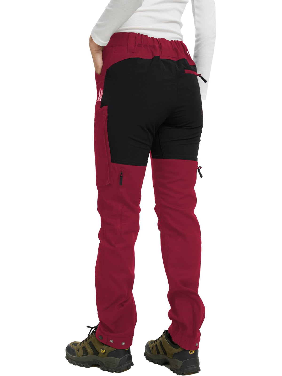 WORK IDEA Women's Hiking Trousers, Stretch Slim Fit, Water Resistant, for Outdoor Activities