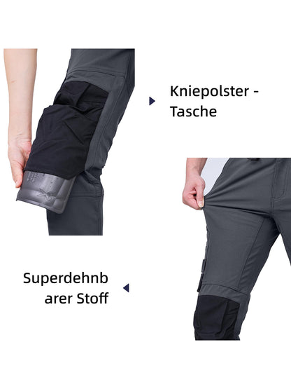 WORK IDEA Women's Slim-Fit Stretch Work Trousers: Cordura Fabric in Critical Areas, Heavy Duty, Elegant, Suitable for Highest Demands