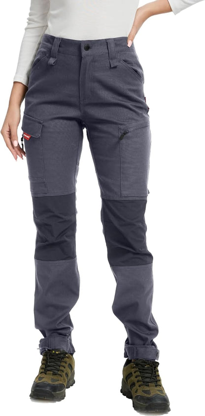WORK IDEA Women's Hiking Trousers, Stretch Slim Fit, Water Resistant, Outdoor Hiking Trousers