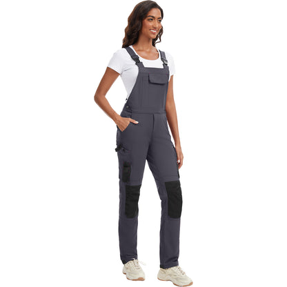 WORK IDEA Damen-Arbeitslatzhose mit guter Dehnbarkeit, vielen Taschen und teilweiser Verwendung von Cordura-Gewebe für erhöhte Abriebfestigkeit, geeignet für Verschiedene Arbeitsumgebungen