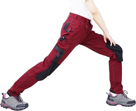 WORK IDEA Women's Slim-Fit Stretch Work Trousers: Critical Cordura Fabric Areas, Durable Elegance for the Highest Demands