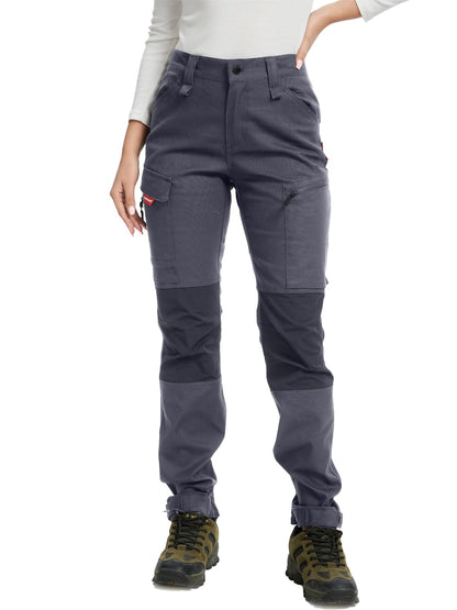 WORK IDEA Women's Hiking Trousers, Stretch Slim Fit, Water Resistant, Outdoor Hiking Trousers