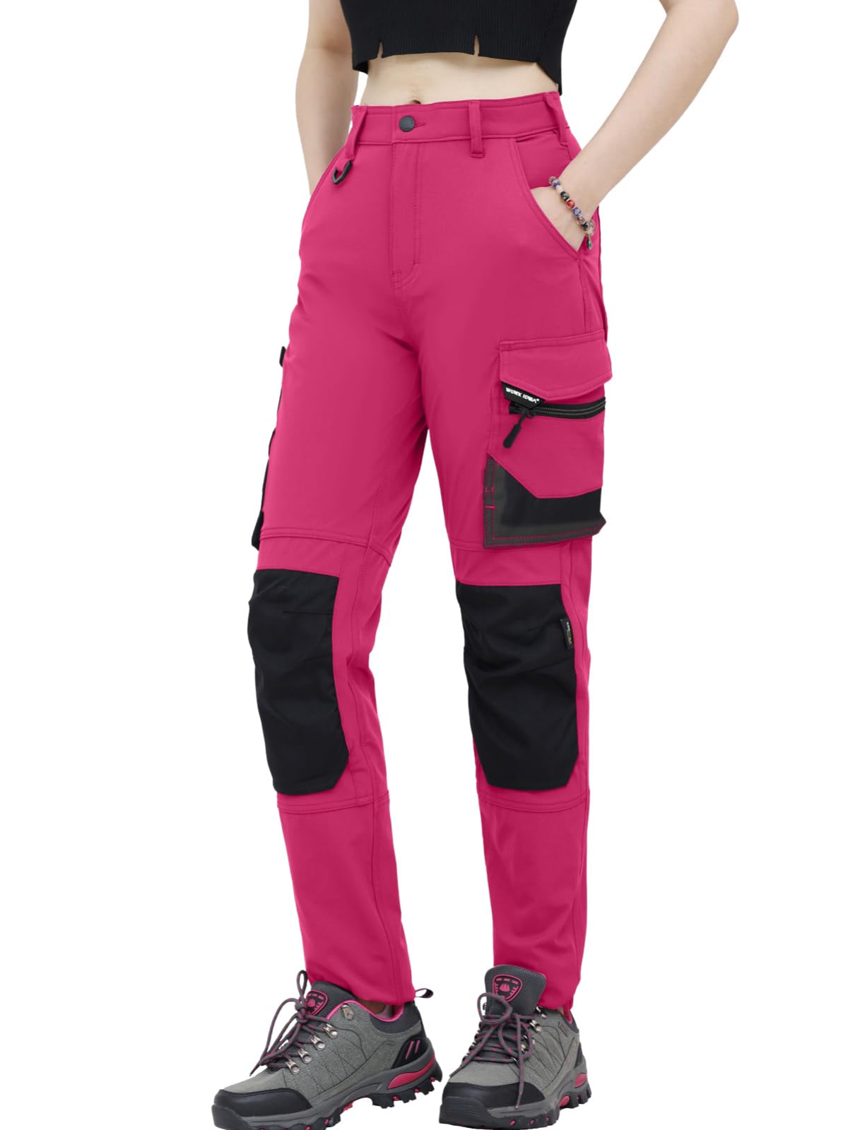 WORK IDEA Women's Slim-Fit Stretch Work Trousers: Cordura Fabric in Critical Areas, Heavy Duty, Elegant, Suitable for Highest Demands