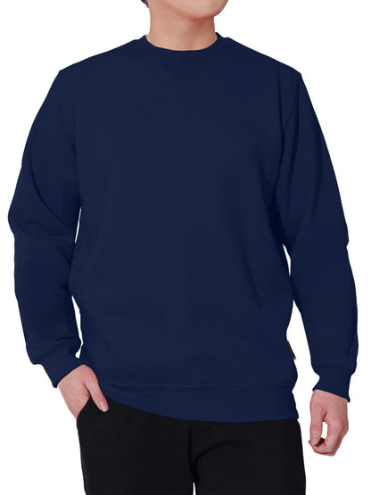 WORK IDEA Men's Crewneck Sweatshirt Work Wear Pullover Men's Basic Work Jumper