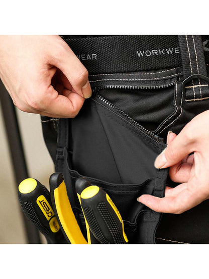 WORK IDEA Builder Work Shorts for Men - Durable Summer Combat Shorts - Multi Pocket Detachable Flight Pocket Shorts