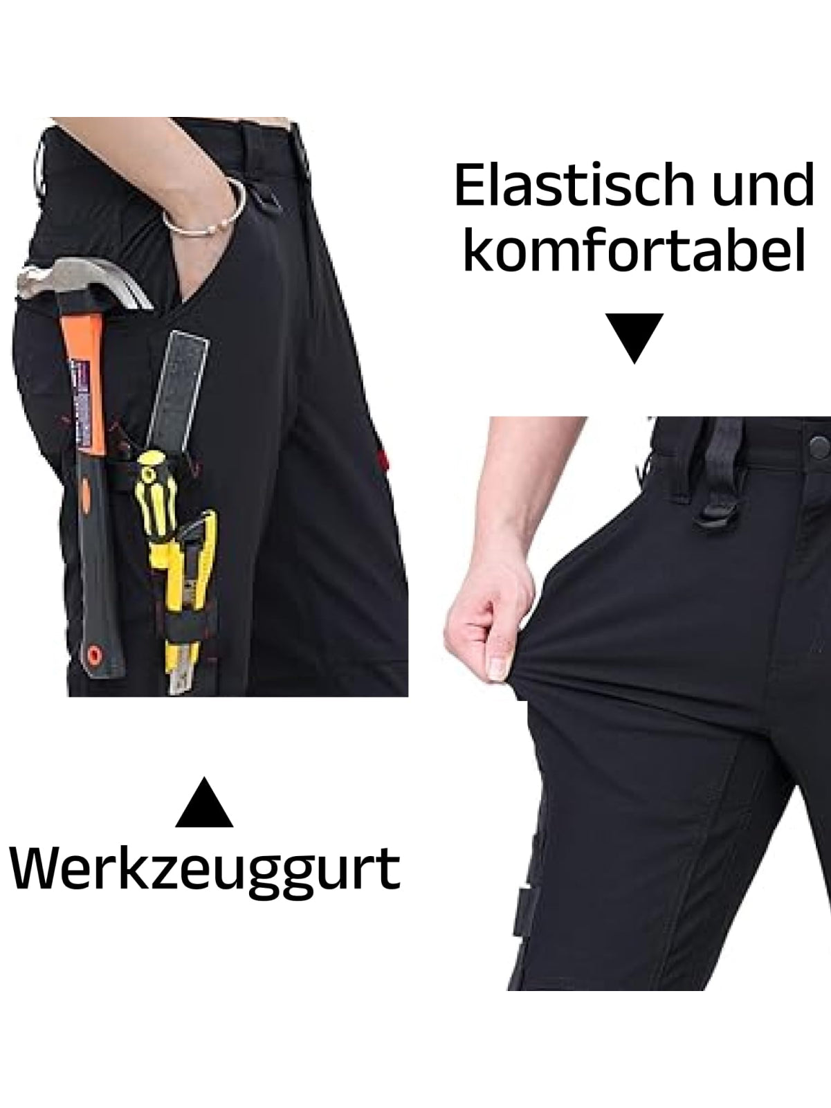 WORK IDEA Women's Slim Fit Stretch Work Shorts Durable Elegance for Highest