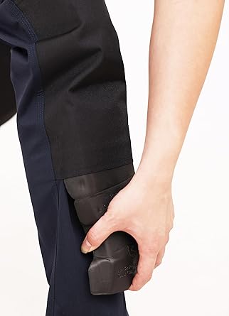 WORK IDEA Mens Work Trousers Oxford Knee Pockets Heavy Duty Canvas