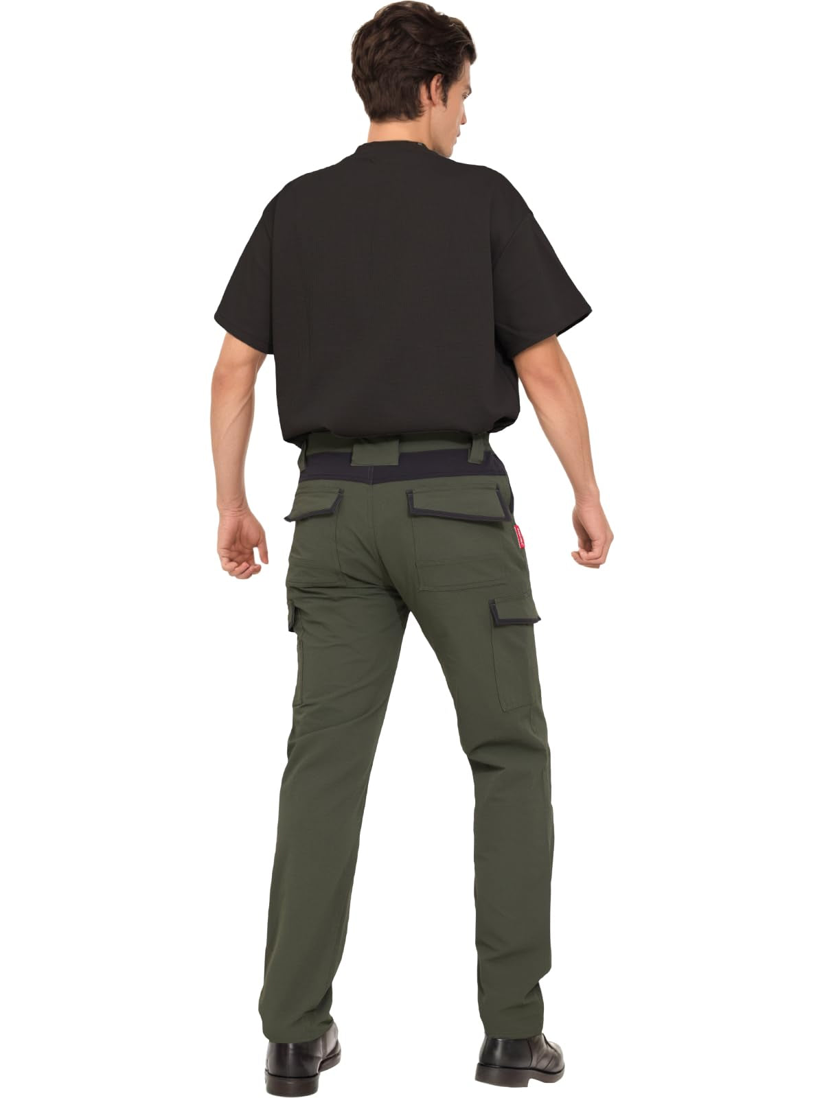 WORK IDEA Men's Work Trousers, Trousers with Multifunctional Pockets, Trousers with Removable Flight Pockets, black, XXL