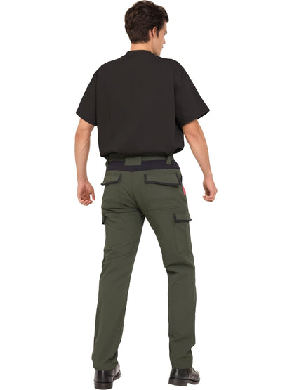 WORK IDEA Men's Work Trousers, Trousers with Multifunctional Pockets, Trousers with Removable Flight Pockets, black, XXL