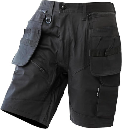 WORK IDEA Builder Work Shorts for Men - Durable Summer Combat Shorts - Multi Pocket Detachable Flight Pocket Shorts