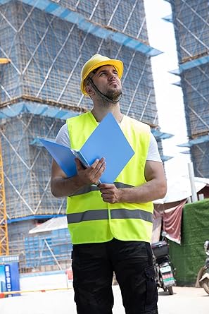 WORK IDEA Reflective Vest for Car, Reflective Vest is Certified, 360 Degree Reflective Safety Vest for Car, Motorcycle, Bicycle