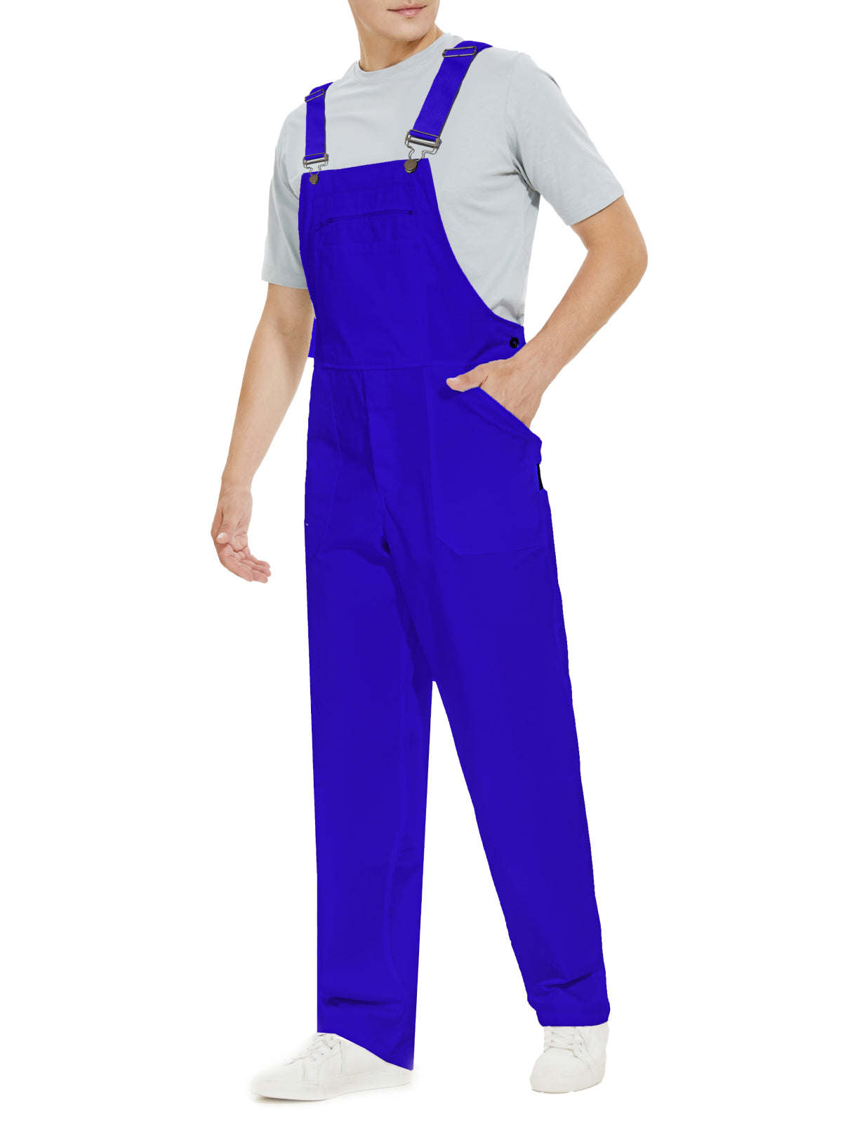 WORK IDEA Herren Latzhose Arbeitskleidung Modischer leichter Overall mit Taschen