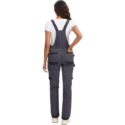 WORK IDEA Damen-Arbeitslatzhose mit guter Dehnbarkeit, vielen Taschen und teilweiser Verwendung von Cordura-Gewebe für erhöhte Abriebfestigkeit, geeignet für Verschiedene Arbeitsumgebungen