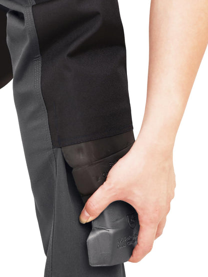 WORK IDEA Mens Work Trousers Oxford Knee Pockets Heavy Duty Canvas
