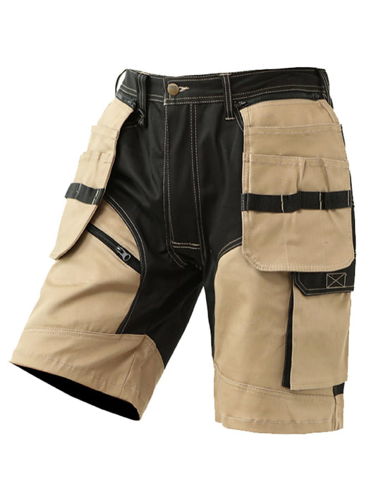 WORK IDEA Builder Work Shorts for Men - Durable Summer Combat Shorts - Multi Pocket Detachable Flight Pocket Shorts