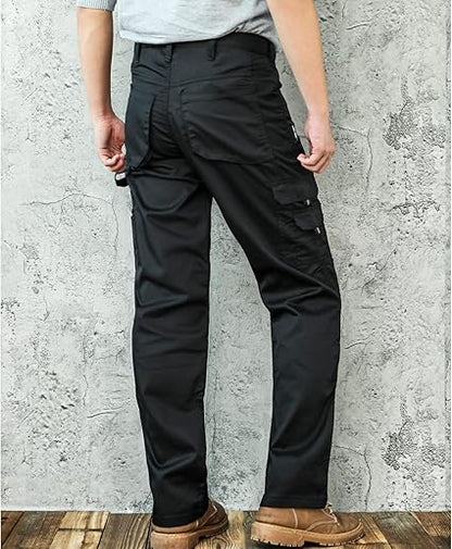 WORK IDEA Mens Work Trousers - Camouflage Trousers Mens Cargo Trousers with Inside Knee Pockets