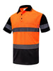 WORK IDEA Men's Hi-Vis Polo Shirt, Reflective Work Polo Shirt