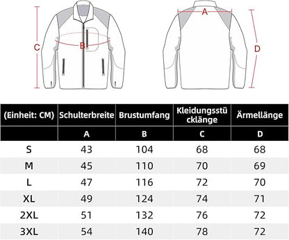 WORK IDEA Men's Knitted Fleece Jacket, Fleece Cardigan, Breathable Outdoor Fleece Jackets for Men, Warm and Lightweight Knitted Fleece Jacket with Zip
