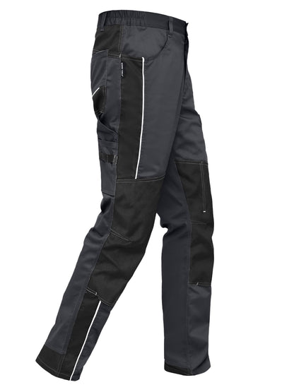 WORK IDEA Men's Stretch Work Trousers with Multiple Pockets and Tool Pockets