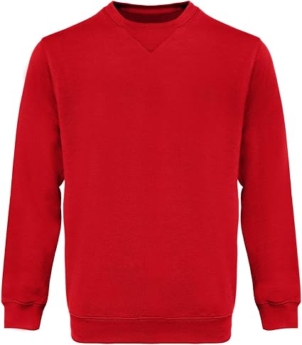 WORK IDEA Men's Crewneck Sweatshirt Work Wear Pullover Men's Basic Work Jumper