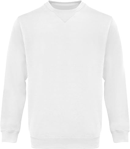 WORK IDEA Men's Crewneck Sweatshirt Work Wear Pullover Men's Basic Work Jumper
