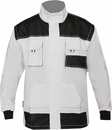 WORK IDEA Mens Multi Pocket Heavy Duty Canvas Work Jacket