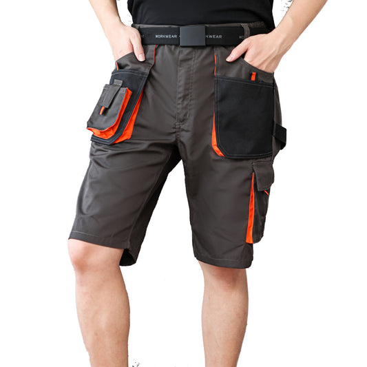 WORK IDEA Short Men's Work Shorts Multi Pocket Men's Cargo Trousers for Summer
