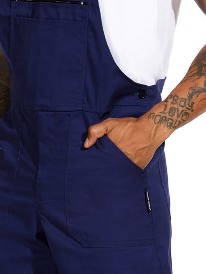 WORK IDEA Herren Latzhose Arbeitskleidung Modischer leichter Overall mit Taschen