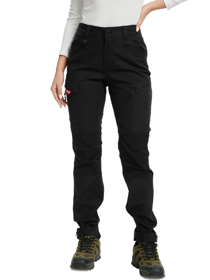WORK IDEA Women's Hiking Trousers, Stretch Slim Fit, Water Resistant, Outdoor Hiking Trousers