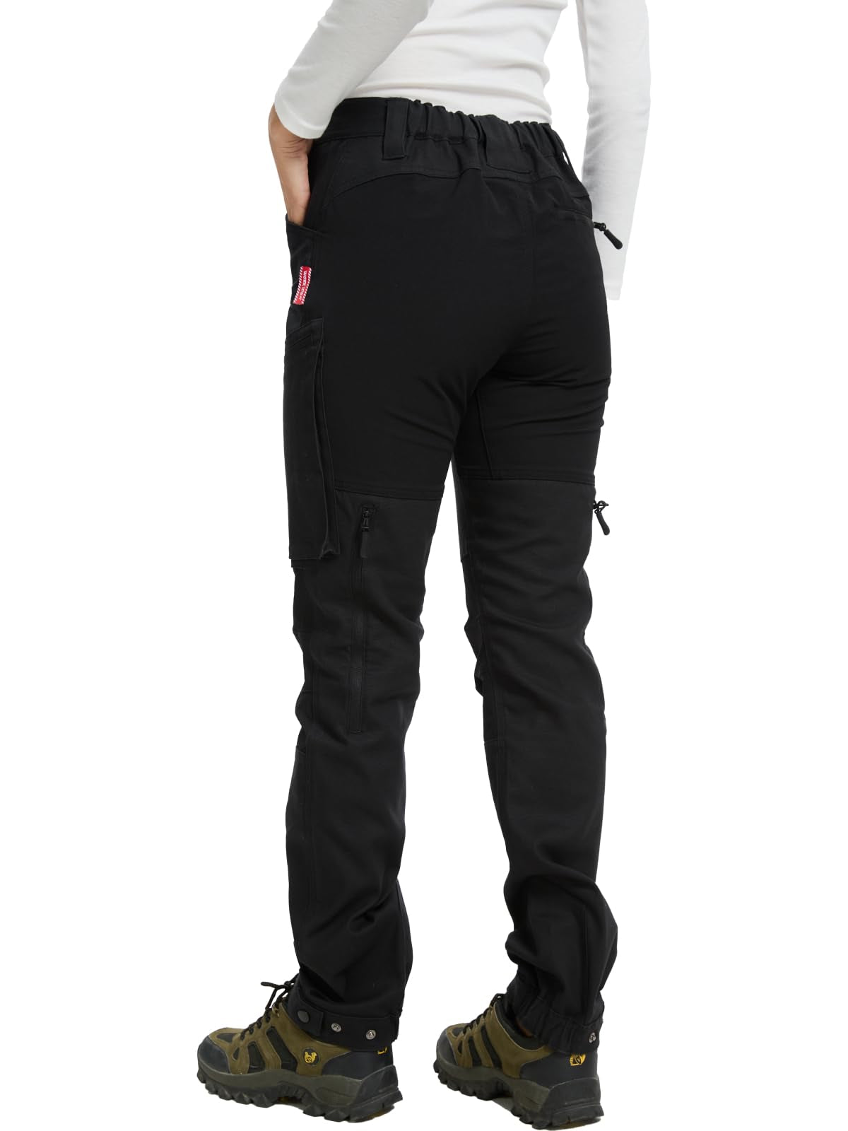 WORK IDEA Women's Hiking Trousers, Stretch Slim Fit, Water Resistant, Outdoor Hiking Trousers