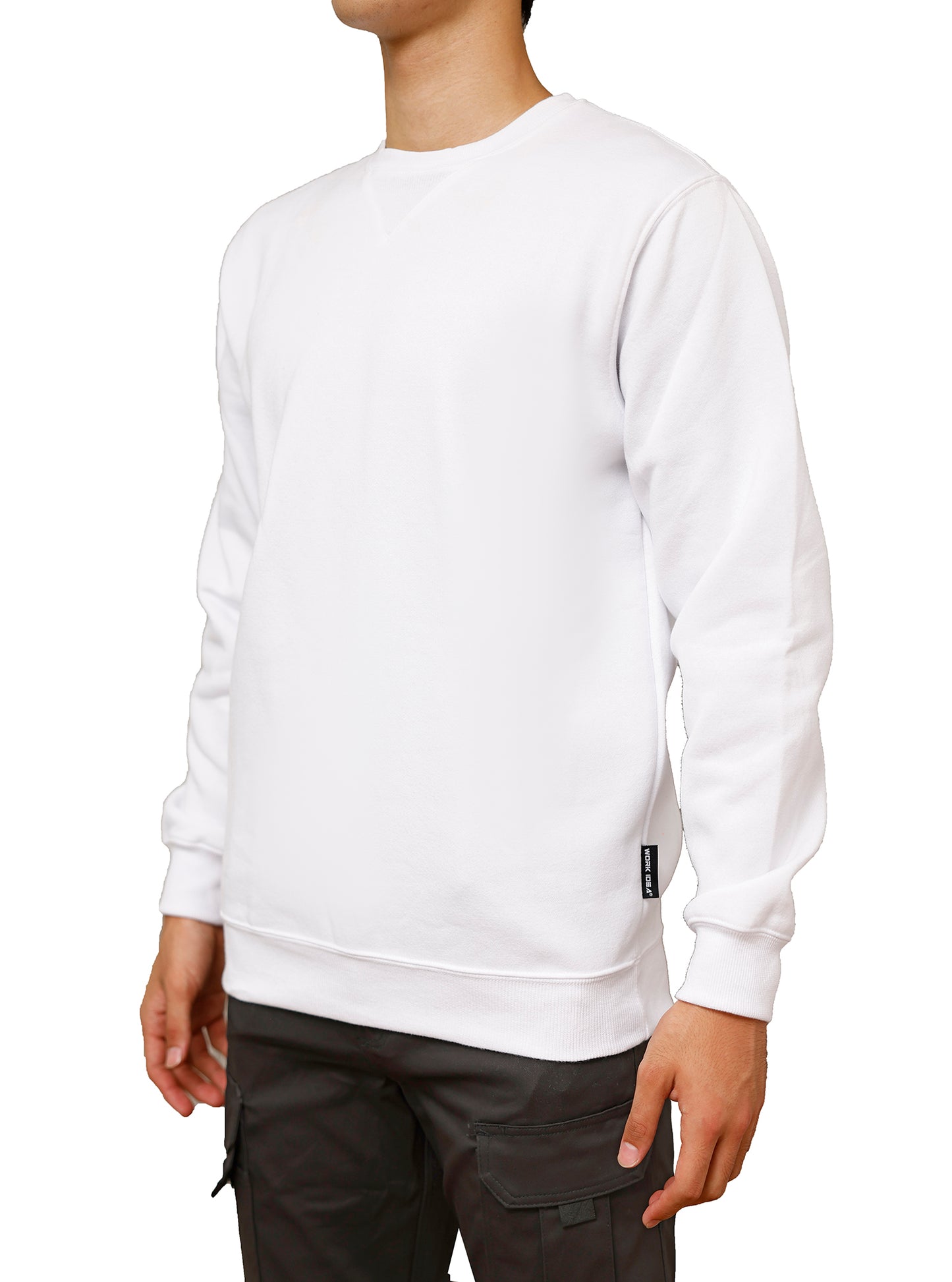 WORK IDEA Männer Crewneck Sweatshirt Arbeitskleidung Pullover Herren Basic Arbeitspullover