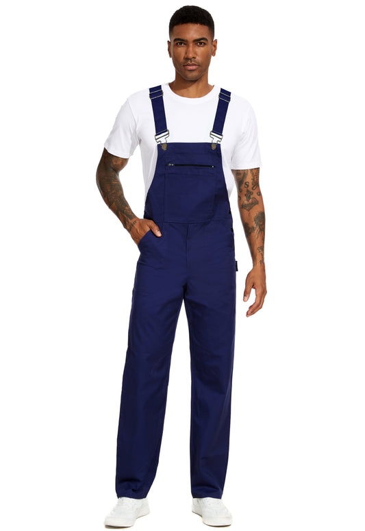 WORK IDEA Herren Latzhose Arbeitskleidung Modischer leichter Overall mit Taschen