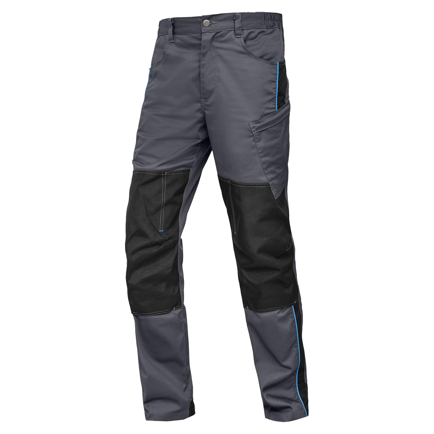 WORK IDEA Men's Stretch Work Trousers with Multiple Pockets and Tool Pockets