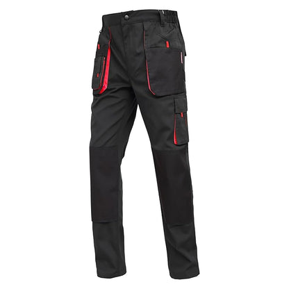 WORK IDEA Mens Work Trousers Oxford Knee Pockets Heavy Duty Canvas