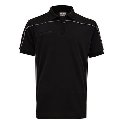 Work Idea Men's Short-Sleeved Polo Shirt with Contrast Colours, Functional Work Shirt for Work, Workshop and Leisure