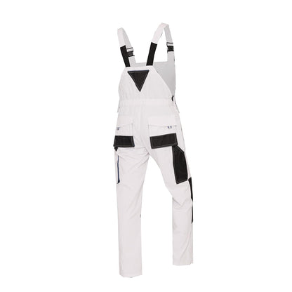 WORK IDEA Mens Work Dungarees Oxford Knee Pockets Durable Canvas