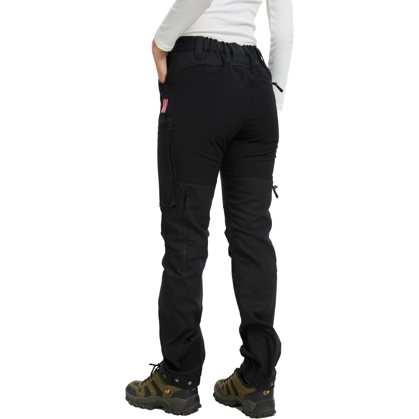 WORK IDEA Women's Hiking Trousers, Stretch Slim Fit, Water Resistant, for Outdoor Activities