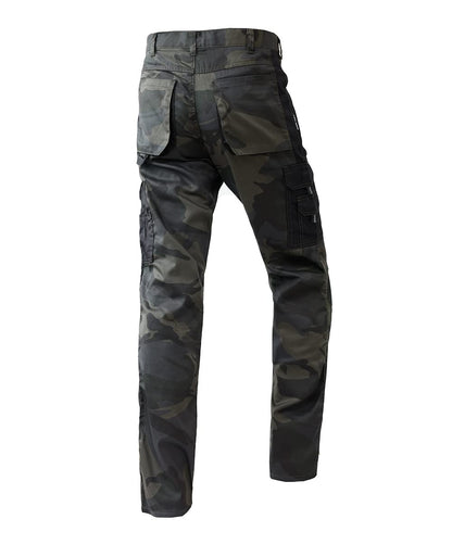 WORK IDEA Mens Work Trousers - Camouflage Trousers Mens Cargo Trousers with Inside Knee Pockets