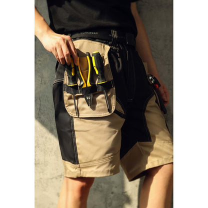 WORK IDEA Builder Work Shorts for Men - Durable Summer Combat Shorts - Multi Pocket Detachable Flight Pocket Shorts