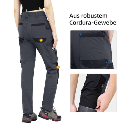 WORK IDEA Women's Slim-Fit Stretch Work Trousers: Cordura Fabric in Critical Areas, Heavy Duty, Elegant, Suitable for Highest Demands
